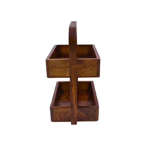 THE_URBAN_STORE_Handcrafted_Wooden_Utility_Caddy_&_Organizer_|_Decorative_Multipurpose_Storage_Basket_with_Compartments_|_Kitchen,_Dining,_Tea_&_Coffee_Organizer_for_Home_&_Office