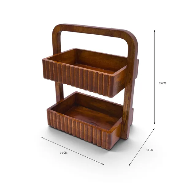 THE_URBAN_STORE_Handcrafted_Wooden_Utility_Caddy_&_Organizer_|_Decorative_Multipurpose_Storage_Basket_with_Compartments_|_Kitchen,_Dining,_Tea_&_Coffee_Organizer_for_Home_&_Office