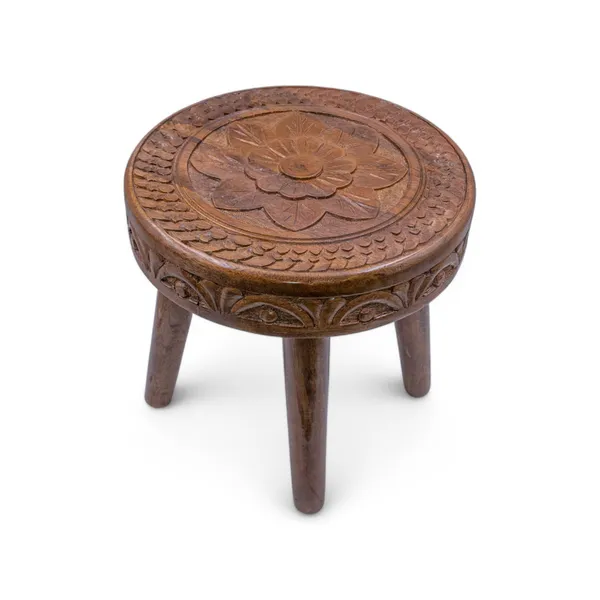 THE_URBAN_STORE_TUSTB41_Small_Sofa_Side_Table/Accent_Table/Pot/Statue/Night_Lamp_Table_for_Living_Room,_Bedroom,_Children_Room_(36_x_36_x36_CM)_Brown
