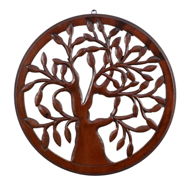 The_Urban_Store_Handcrafted_Wooden_Tree_of_Life_Wall_Decor_|_Round_Wooden_Wall_Hanging_Art_|_Decorative_Wall_Accent_for_Living_Room,_Bedroom,_Office_&_Entryway_|_Rustic_Home_Décor_|_Brown_Finish