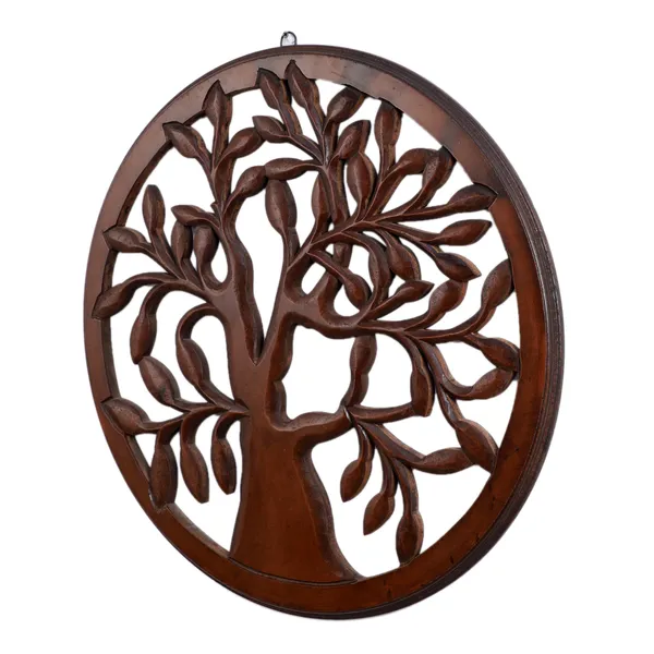 The_Urban_Store_Handcrafted_Wooden_Tree_of_Life_Wall_Decor_|_Round_Wooden_Wall_Hanging_Art_|_Decorative_Wall_Accent_for_Living_Room,_Bedroom,_Office_&_Entryway_|_Rustic_Home_Décor_|_Brown_Finish