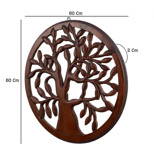 The_Urban_Store_Handcrafted_Wooden_Tree_of_Life_Wall_Decor_|_Round_Wooden_Wall_Hanging_Art_|_Decorative_Wall_Accent_for_Living_Room,_Bedroom,_Office_&_Entryway_|_Rustic_Home_Décor_|_Brown_Finish