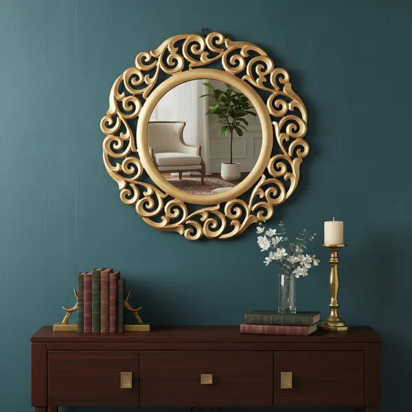 Decorative_&_Hand_Crafted_Wooden_Round_Wall_Mirror_(50_x_50_x_2_CM)