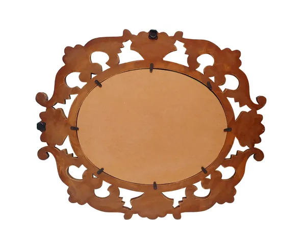 Decorative_&_Hand_Crafted_Wooden_Oval_Shape_Vanity_Wall_Mirror_for_Living_Room,_Bathroom,_Bedroom_(24x20)_Inches
