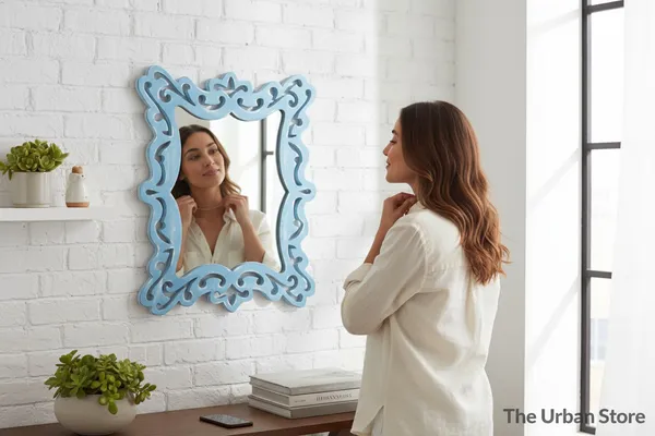 Decorative_&_Handcrafted_Wooden_Wall_Mirror_For_Living_Room,_Bedroom,_Washroom,_Kids_Room,_Office,_20_Inch_x_16_Inch_(Blue)
