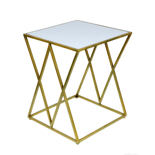 Decorative_and_Handcrafted_Iron_&_Wood_Combination_Accent/Sofa_Side/Bedside_Table,_45_x_45_x_56_CM