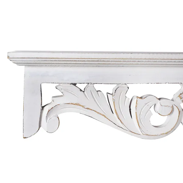 Decorative_and_Handcrafted_Wall_Shelf_for_Living_Room,Study,Bathroom_or_Kitchen_in_Distressed_White_Finish_-_60cm_x_15cm_x_13cm