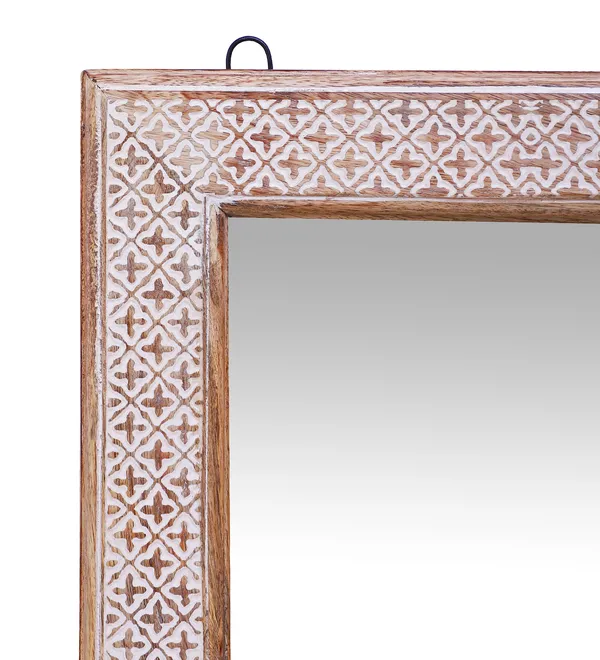 Decorative_&_Handcrafted_Wooden_Wall_Mirror_For_Living_Room,_Bedroom,_Washroom,_Kids_Room,_Office_in_Antique_White_Finish_(_15"x15"_)