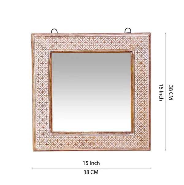 Decorative_&_Handcrafted_Wooden_Wall_Mirror_For_Living_Room,_Bedroom,_Washroom,_Kids_Room,_Office_in_Antique_White_Finish_(_15"x15"_)