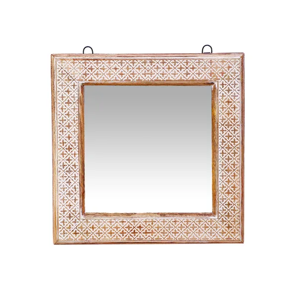 Decorative_&_Handcrafted_Wooden_Wall_Mirror_For_Living_Room,_Bedroom,_Washroom,_Kids_Room,_Office_in_Antique_White_Finish_(_15"x15"_)