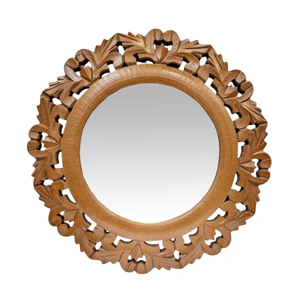 Decorative_Hand_Crafted_Wooden_Round_Shape_Vanity_Wall_Mirror_Glass_for_Living_Room,_Bathroom,_Bedroom_(35x_35_x_1.5_CM)