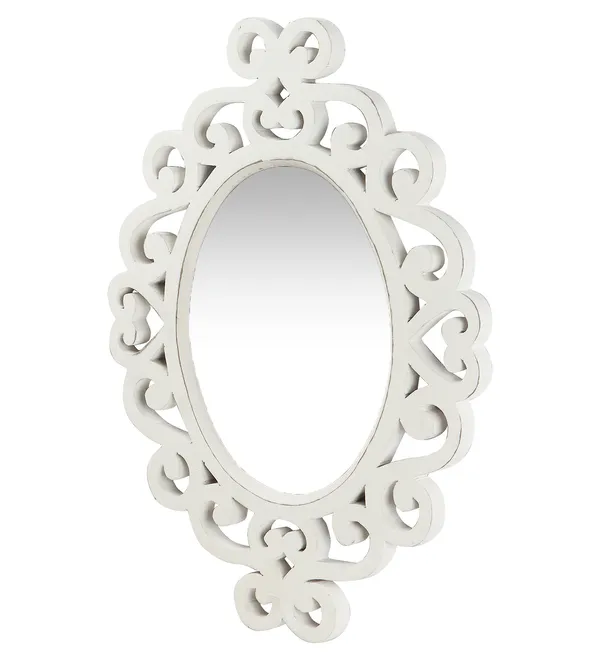 Decorative_&_Hand_Crafted_Wooden_Wall_Mirror_in_Distressed_White_Finish_(45_x_35_cm)