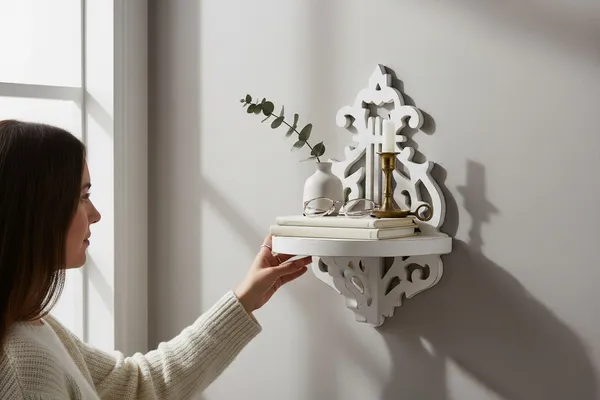 Decorative_&_Hand_Crafted_Wooden_Wall_Shelf_in_Distressed_White_Finish_(_30_x_20_x_13_cm)