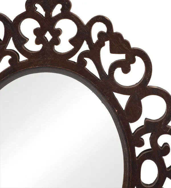 Engineered_Wood_Oval_Decorative_Wall_Mount_Mirror_(18_x_14_inch,_Brown),_Model:_TUS-MR-47