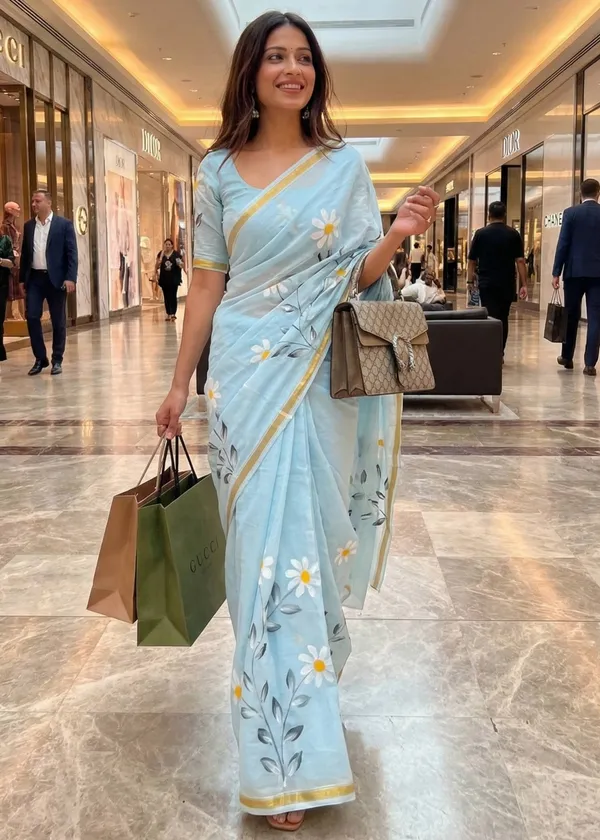Traditional_Hand_Block_Special_demanding_Natural_Colour_Dye_Sarees_With_Blouse