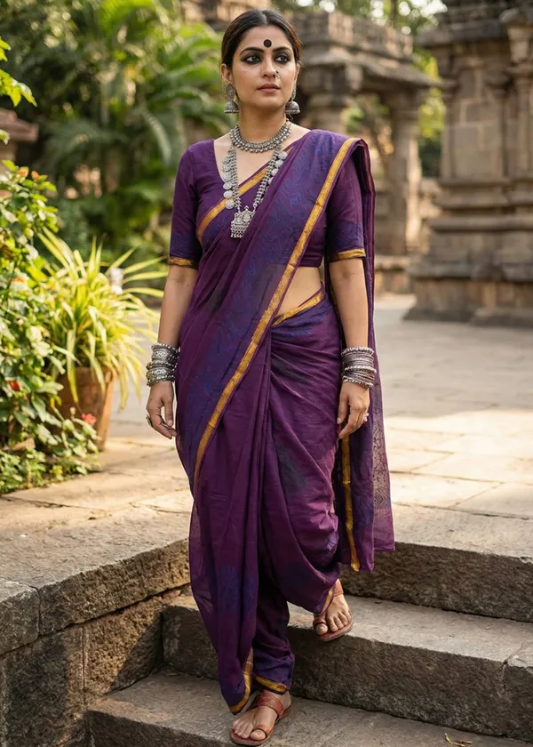 Traditional_Hand_Block_Special_demanding_Natural_Colour_Dye_Sarees_With_Blouse