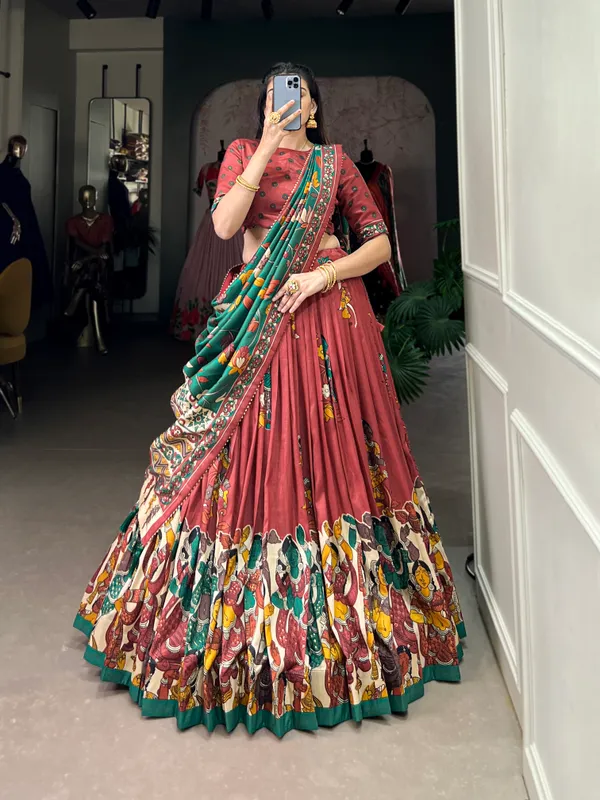 Red_Premium_&_Elegant_Dola_Silk_Lehenga_Choli_For_Women