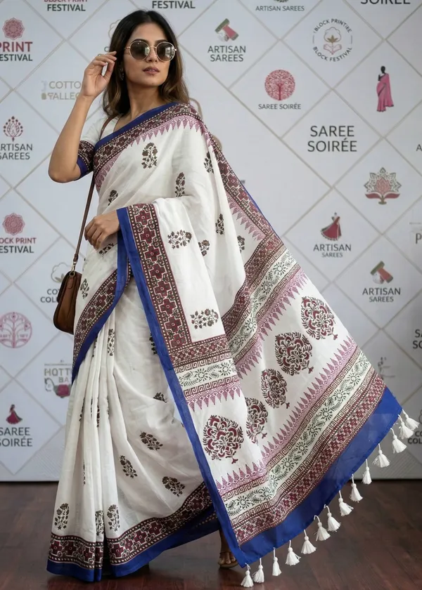 Mulmul_Cotton_Original_Hand_Block_Print_Saree