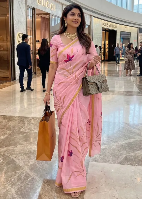 Traditional_Hand_Block_Special_demanding_Natural_Colour_Dye_Sarees_With_Blouse