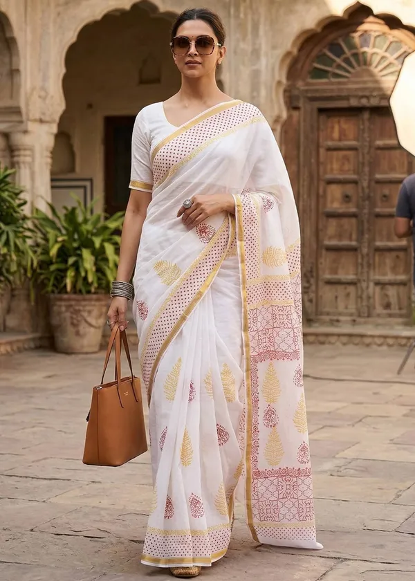 Soft_Maslin_Cotton_With_Hevy_Zari_Bodar_And_Special_demanding_Netural_Colour