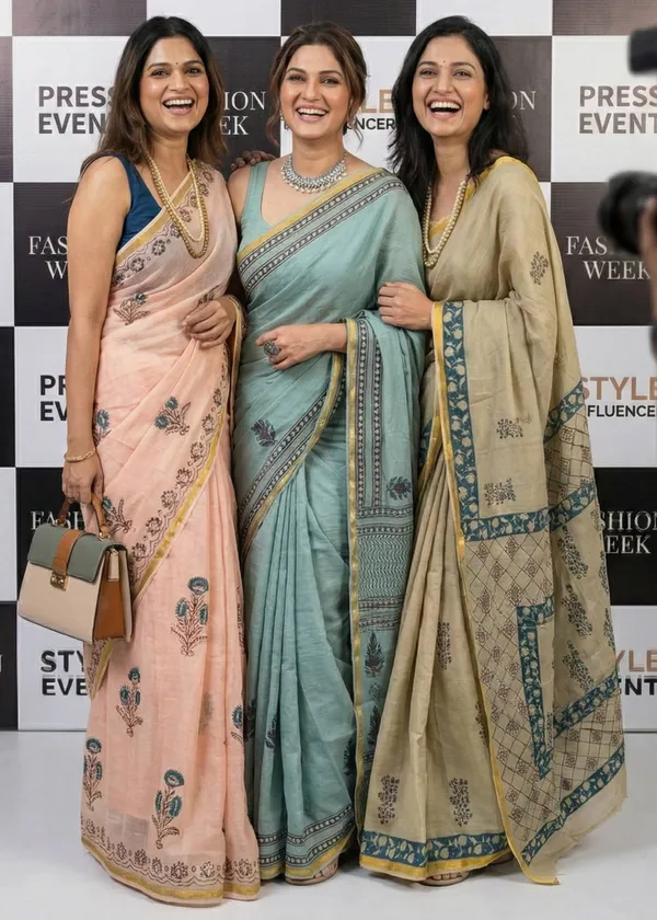 Traditional_Hand_Block_Special_demanding_Natural_Colour_Dye_Sarees_With_Blouse