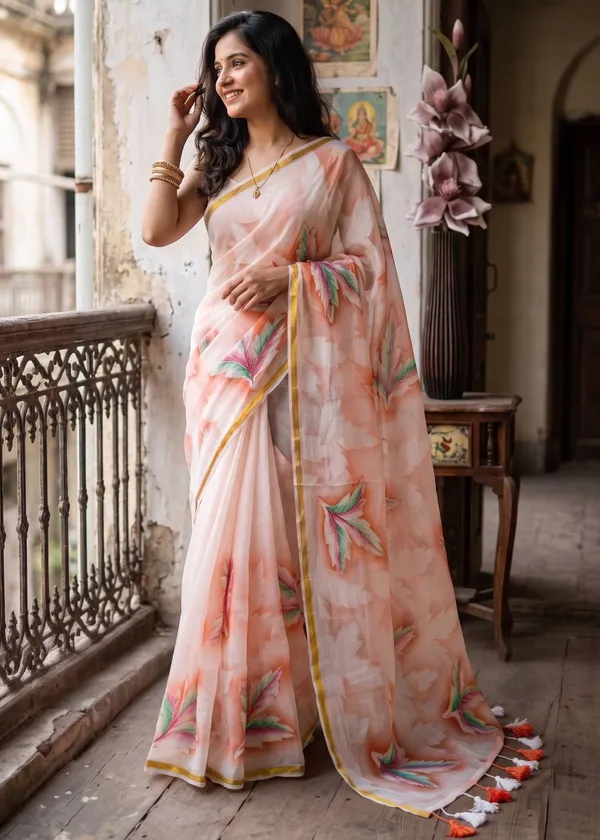 Traditional_3d_Effect_Hand_Paint_Spry_Full_sarees_Nechral_Clour_Dye_Sarees_With_Tusalls