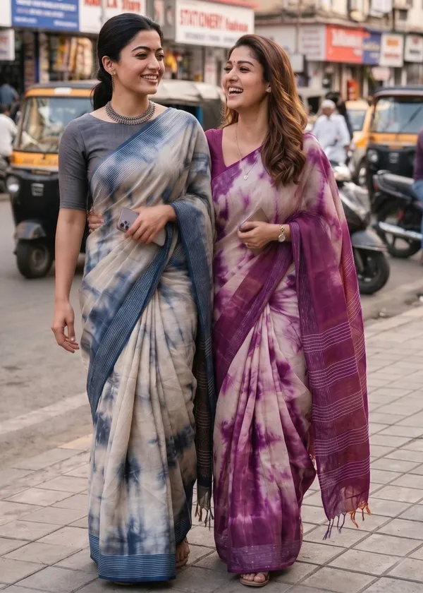 Primum_Bhagalpur_Cotton_Simar_Natural_Soft_Material_Handmade_Shibori_Natural_Colour_With_Fancy_Handmade_Jalar_Sarees_With_Running_Blouse_Piece
