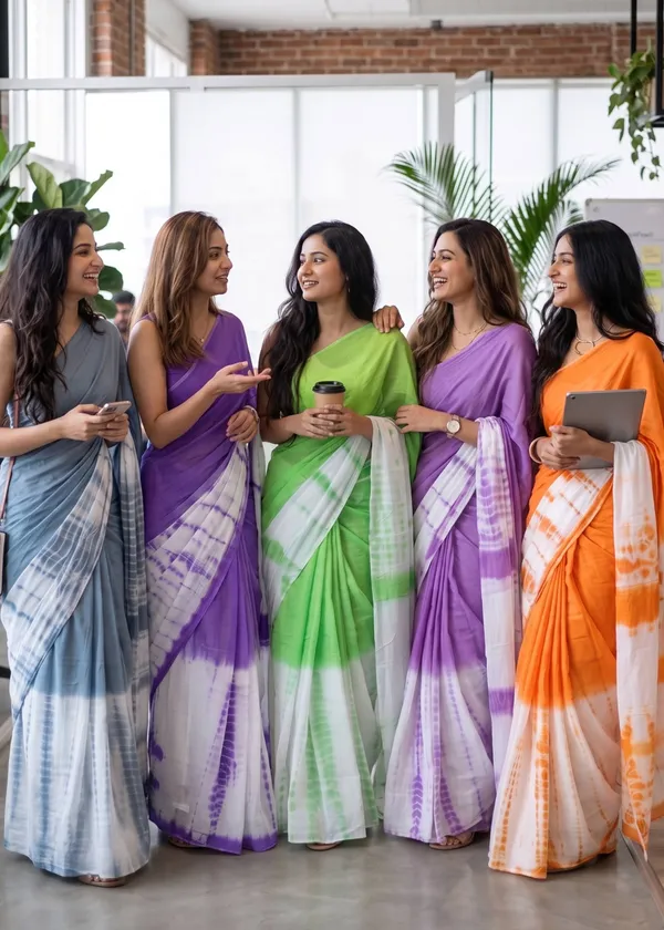 Traditional_Hand_Tie_Die_Full_sarees_Natural_Colour_Dye_Sarees_With_Blouse_Piece