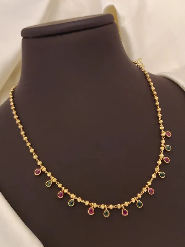 Antique_Design_Copper_Micro_Gold_Plated_Necklace_For_Women_And_Girls
