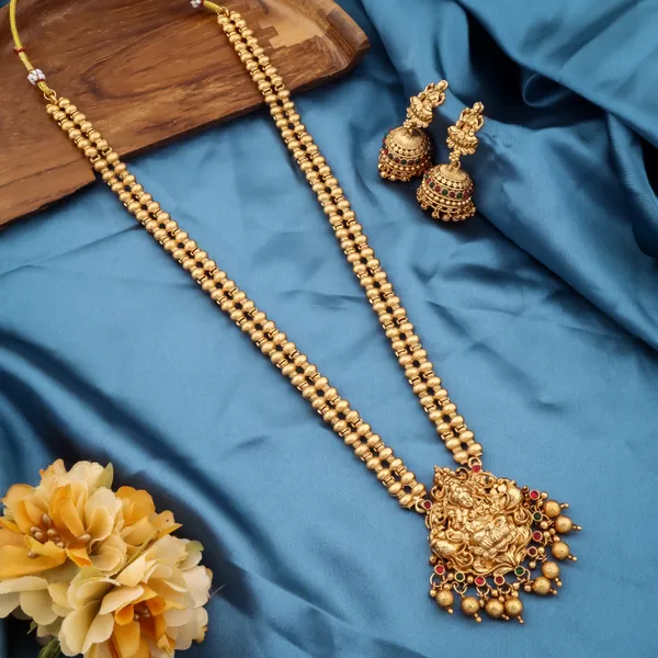 Fancy_Design_Gold_Plated_Long_Necklace_HaramJewellery_Set_With_Earrings_For_Women_And_Girls
