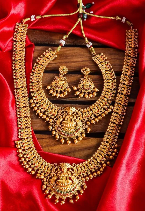 Grisha_Jewellery_Classic_Design_Matt_Bead_Brass_Gold_Plated_Matte_Long_Haram_And_Short_Necklace_Combo_Jewellery_Set_For_Women_And_Girls