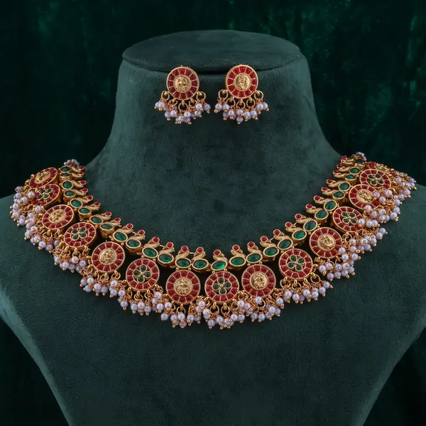 Grisha_Jewellery_Laxshmi_Doke_Design_Matte_White_Beads_Necklace_Jewellery_Set_For_Women_And_Girls