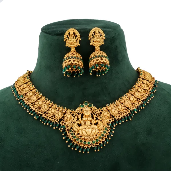 Grisha_Jewellery_Stylish_Design_Green_Hydro_Bead_Brass_Gold_Plated_Matte_Necklace_Jewellery_Set_For_Women_And_Girls