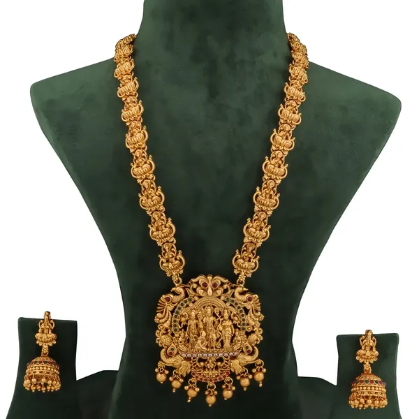 Grisha_Jewellery_Trendy_Design_Ram_Seeta_Laxman_Long_Haram_Jewellery_Set_With_Jhumka_For_Women_And_Girls