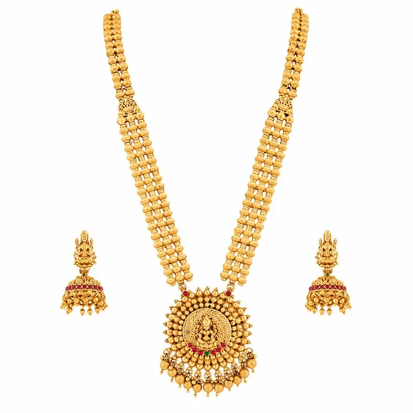 Classic_Laxmi_Design_Gold_Plated_Long_Necklace_Jewellery_Set_With_Earrings_For_Women_And_Girls