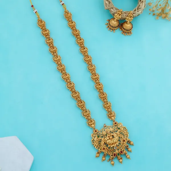 Grisha_Jewellery_Traditional_Laxshmi__Gold_Plated_Long_Necklace_Jewellery_Set_With_Earrings_For_Women_And_Girls