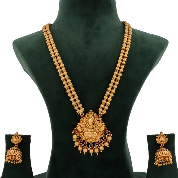 Fancy_Design_Gold_Plated_Long_Necklace_HaramJewellery_Set_With_Earrings_For_Women_And_Girls