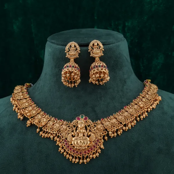 Traditional_Design_Brass_Gold_Plated_Matte_Gold_Beads_Necklace_Jewel_Set_For_Women_And_Girls