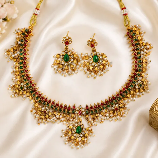 Traditional_Design_Guttapusallu_Multicolor_Stone_Gold_Plated_Matte_Necklace_Jewelry_Set_For_Women_And_Girls
