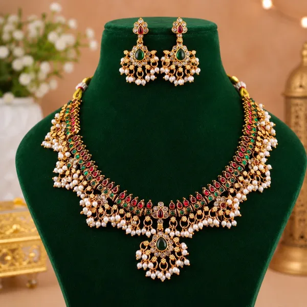Traditional_Design_Guttapusallu_Multicolor_Stone_Gold_Plated_Matte_Necklace_Jewelry_Set_For_Women_And_Girls