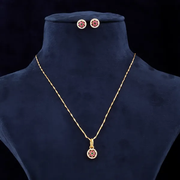 Trendy_Design_AD_Diamond_Copper_Micro_Gold_Plated_Pendant_Set_For_Women_And_Girls