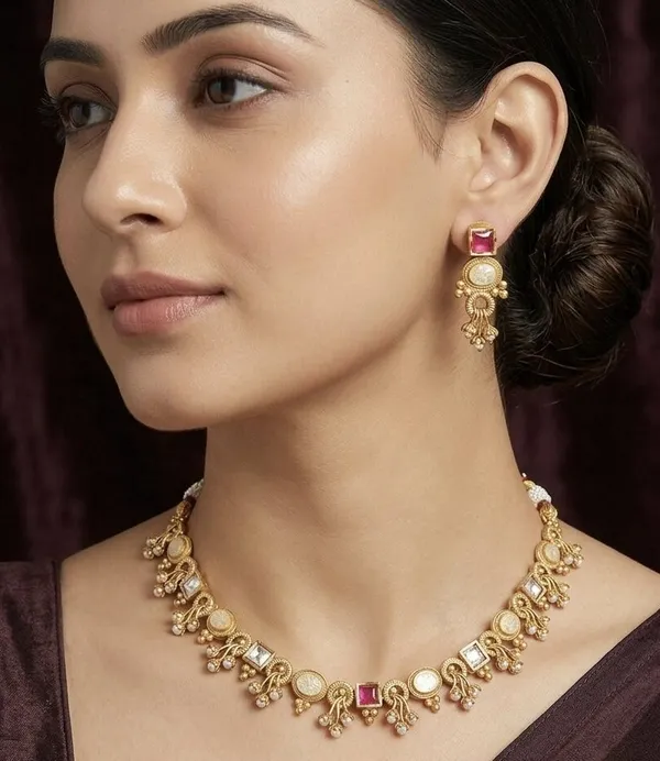 Traditional_AD_Pearl_Stone_Copper_Gold_Plated_Necklace_With_Earrings_Set_For_Women_And_Girls