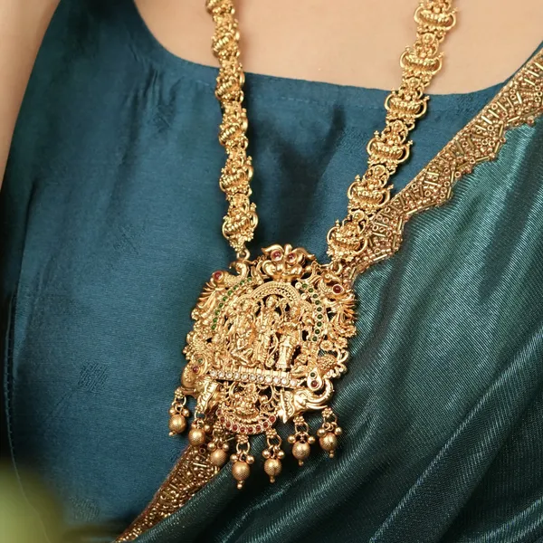 Grisha_Jewellery_Latest_Design_Ram_Seeta_Laxman_Long_Haram_Jewellery_Set_With_Jhumka_For_Women_And_Girls