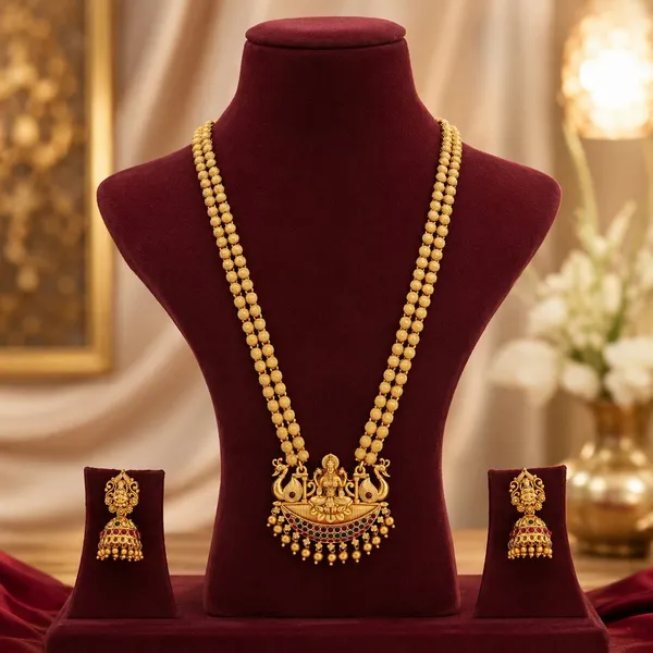 Grisha_Jewellery_Trending_Design_Matt_Bead_Brass_Gold_Plated_Matte_Long_Haram_Necklace_Jewellery_Set_For_Women_And_Girls