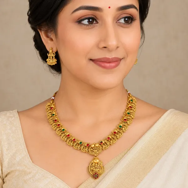 Trendy_New_Design_Brass_Gold_Plated_Matte_Necklace_Jewellery_Set_For_Women_And_Girls