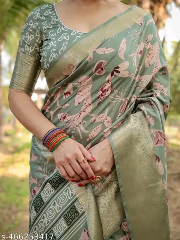 Multicolor_Designer_Printed_And_Dolla_Silk_Fabric_Saree