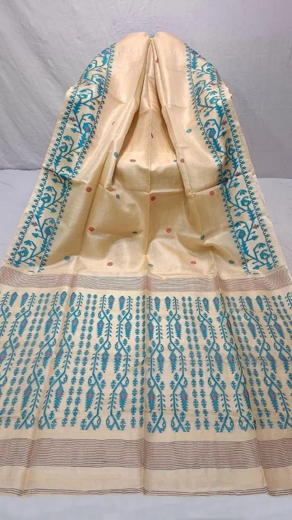 Grey_Kanchipuram_Silk_Sarees_Designed_Beautiful_Soft_Thread_Flower_Meena_Butta
