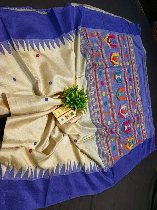 Multicolor_Kanchipuram_Silk_Sarees_Designed_Beautiful_Soft_Thread_Flower_Meena_Butta