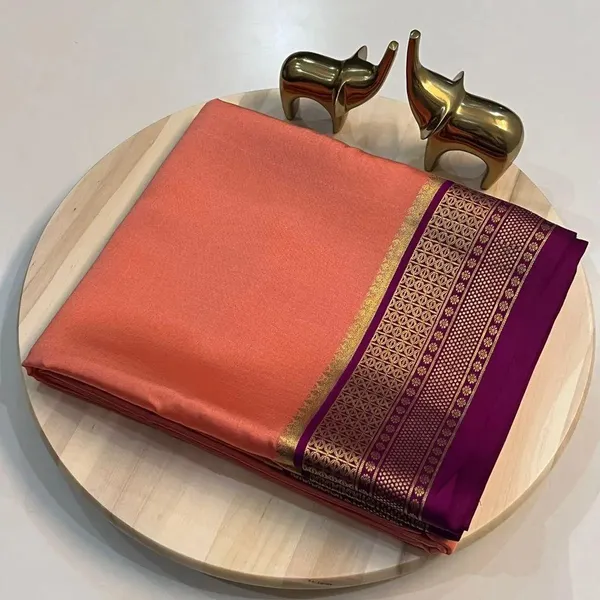Orange_Pure_Viscose_Silk,_It_Is_Very_Soft_And_Comfortable_To_Wear_Any_Weather