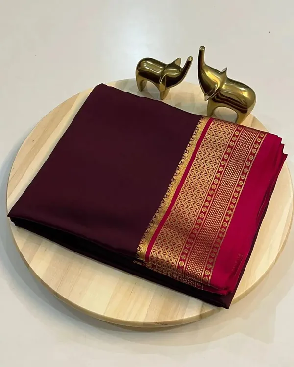 Deep_Maroon_Pure_Viscose_Silk,_It_Is_Very_Soft_And_Comfortable_To_Wear_Any_Weather